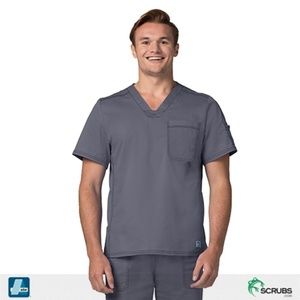 Adar Men's Charcoal Scrub Set